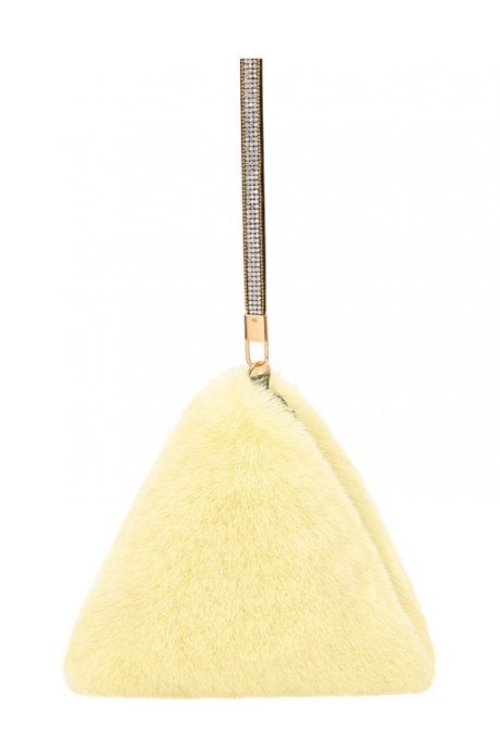 JAYLEY Pyramid Faux Fur Bag