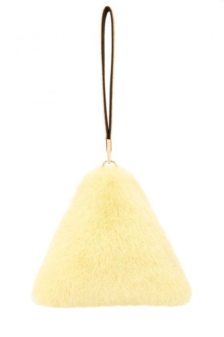 JAYLEY Pyramid Faux Fur Bag