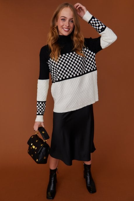 JAYLEY Quilted Black Eco Leather Clutch Bag With Chain Strap