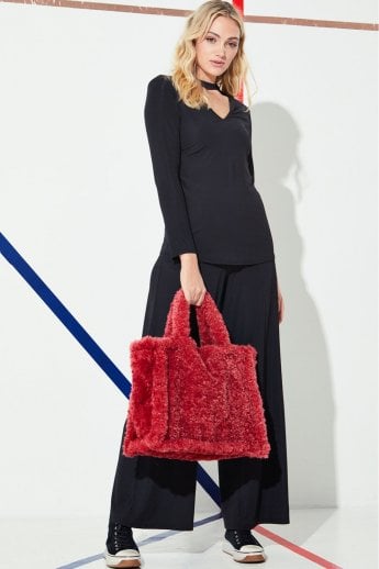 JAYLEY Red Borg Tote Bag