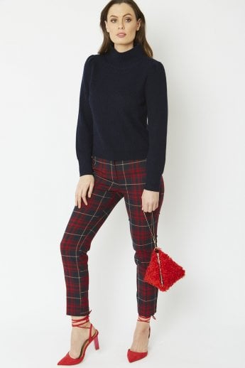 JAYLEY Red Elsa Faux Fur Bag