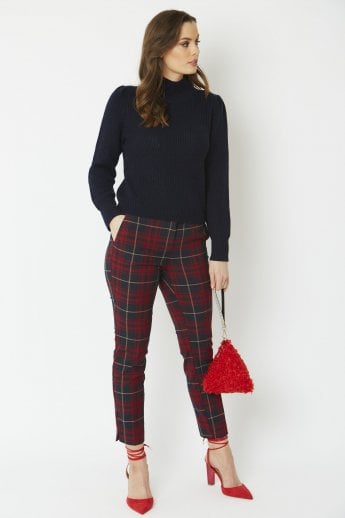 JAYLEY Red Elsa Faux Fur Bag