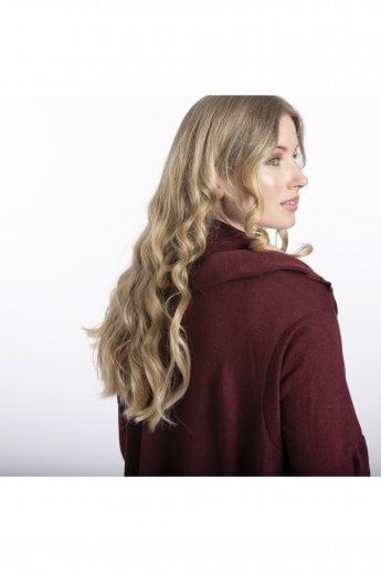 JAYLEY Red Light Knitted Sleeved Cape