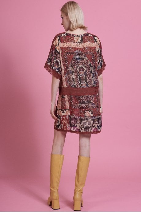 JAYLEY Red Print Dress