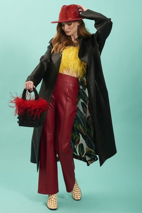 JAYLEY Red Sequin Jackson Top Hat