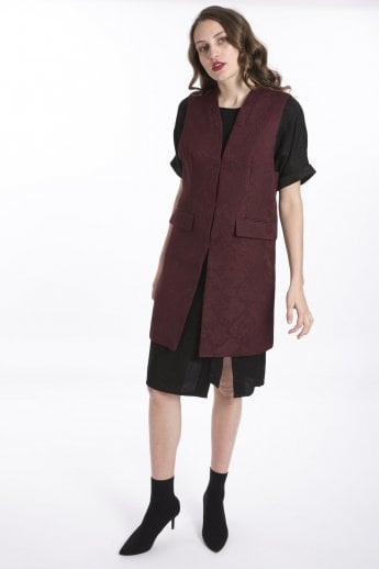 JAYLEY Red Sleeveless Jacket