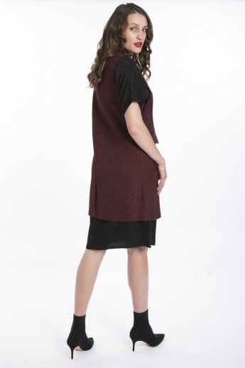 JAYLEY Red Sleeveless Jacket
