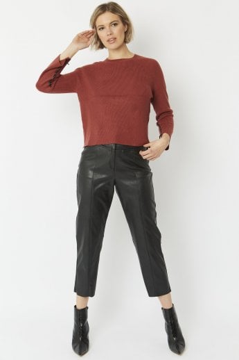 JAYLEY Red Wool Blend Knit Jumper