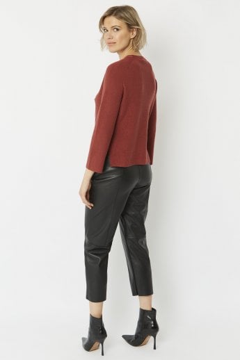 JAYLEY Red Wool Blend Knit Jumper