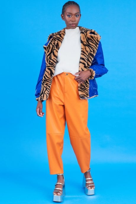 JAYLEY Reversible Animal Print Jacket