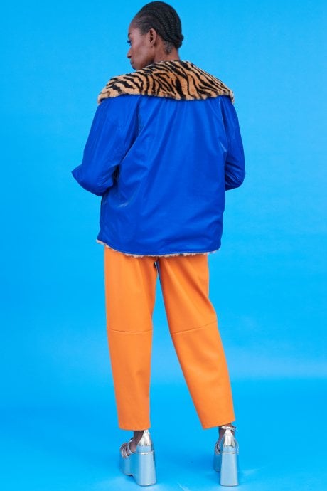 JAYLEY Reversible Animal Print Jacket