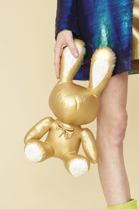 JAYLEY Rhinestone Rabbit In Gold