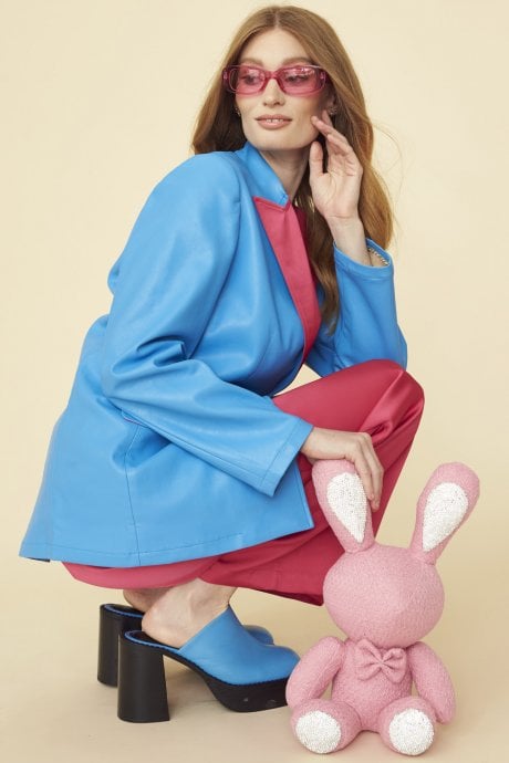 JAYLEY Rhinestone Rabbit in Pink