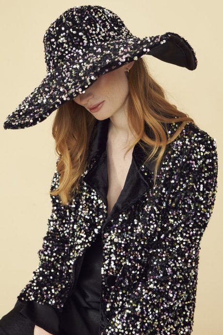 JAYLEY Sequin Handmade Flapper Hat