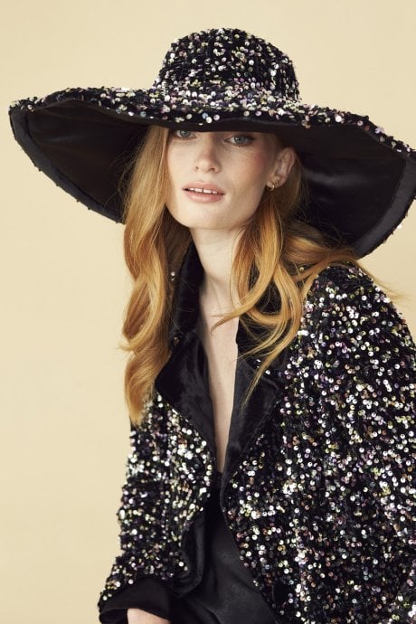 JAYLEY Sequin Handmade Flapper Hat