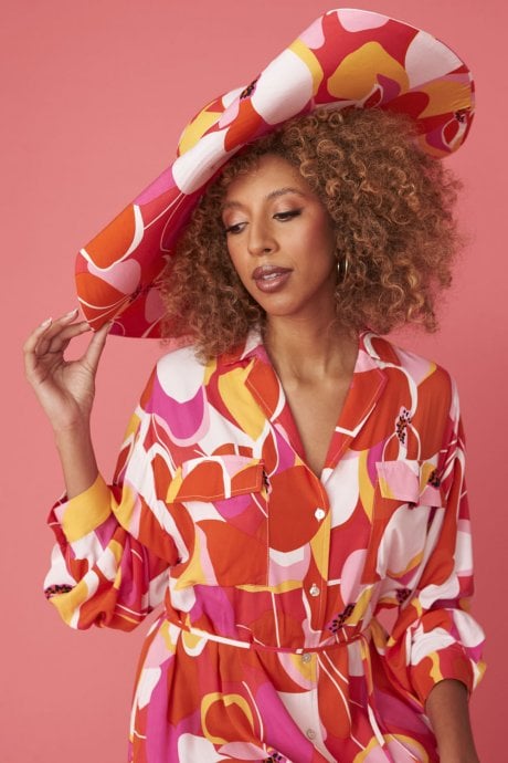 JAYLEY Silk Blend Florence Flapper Hat