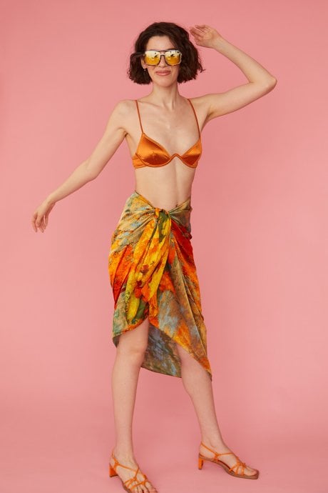 JAYLEY Silk Blend Large Multiway Sarong