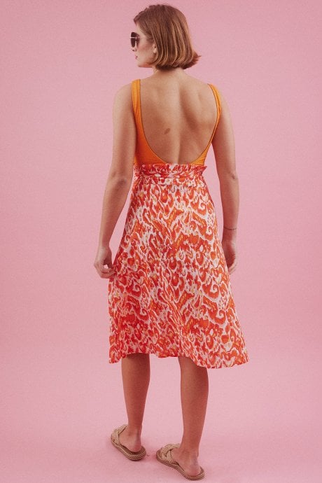 JAYLEY Silk Blend Maxi Wrap Skirt