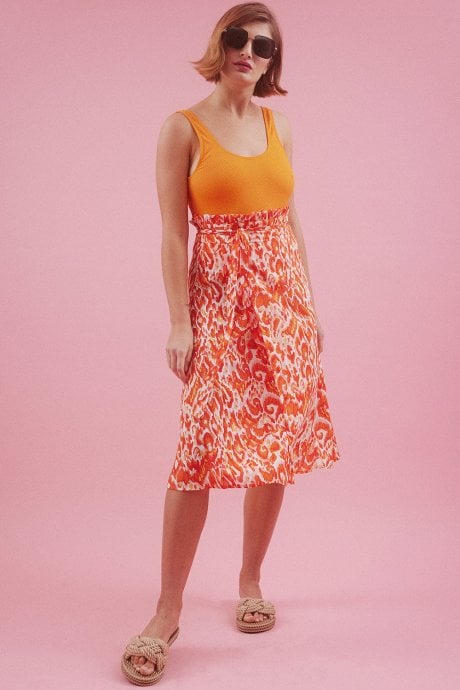 JAYLEY Silk Blend Maxi Wrap Skirt