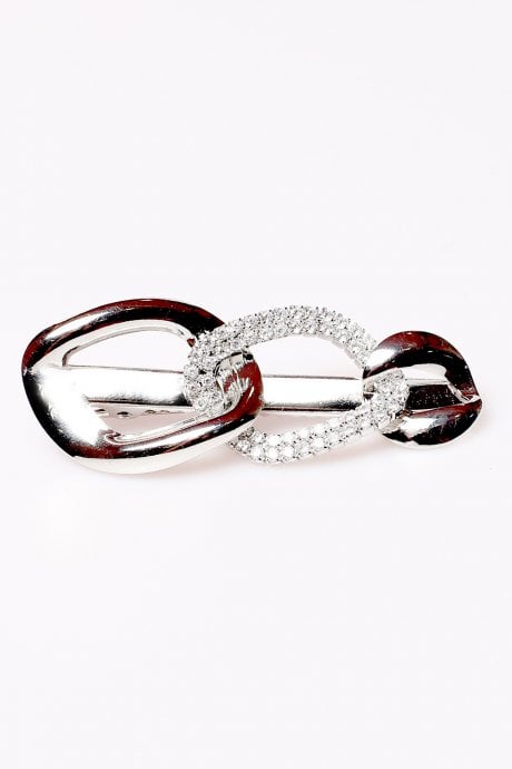 JAYLEY Silver Chain Link Hair Clip
