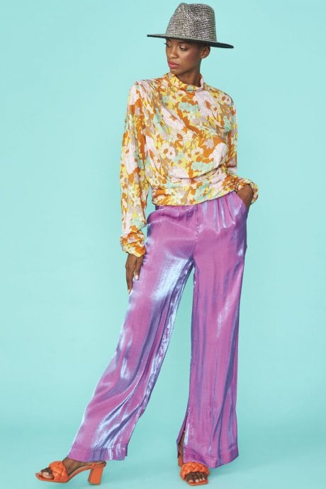 JAYLEY Silver Sequin Jackson Top Hat