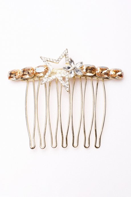 JAYLEY Sinead Gold Tone Star Hair Comb