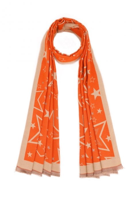 JAYLEY Star Design Cashmere Blend Scarf