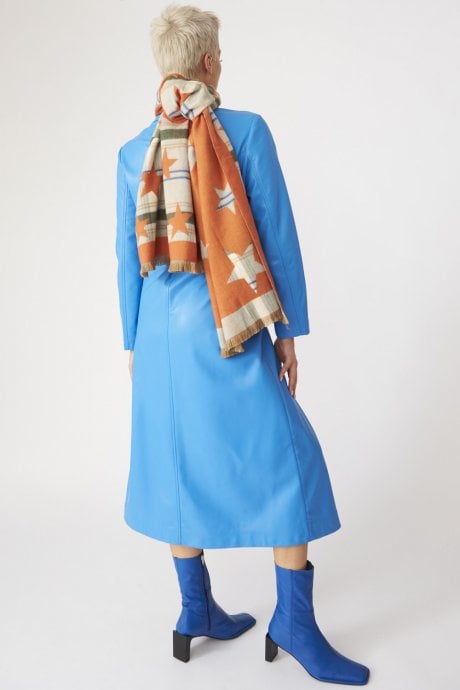 JAYLEY Star Print Cashmere Blend Wrap