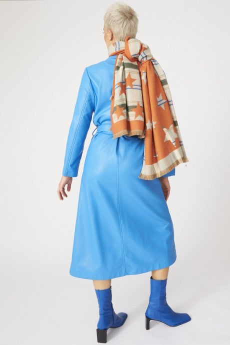 JAYLEY Star Print Cashmere Blend Wrap