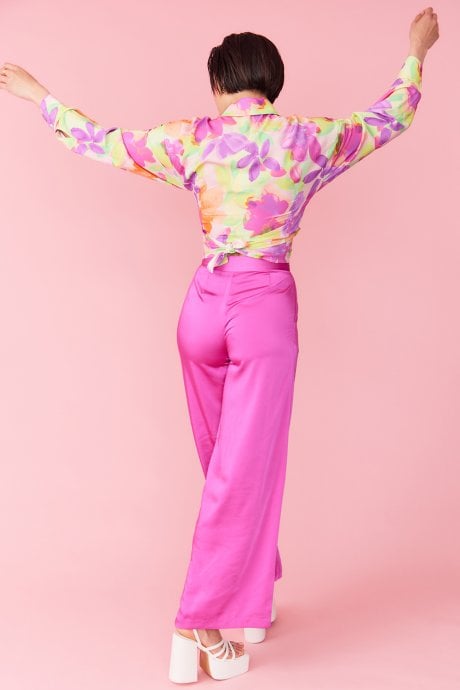 JAYLEY Sustainable Rose Petal Blouse