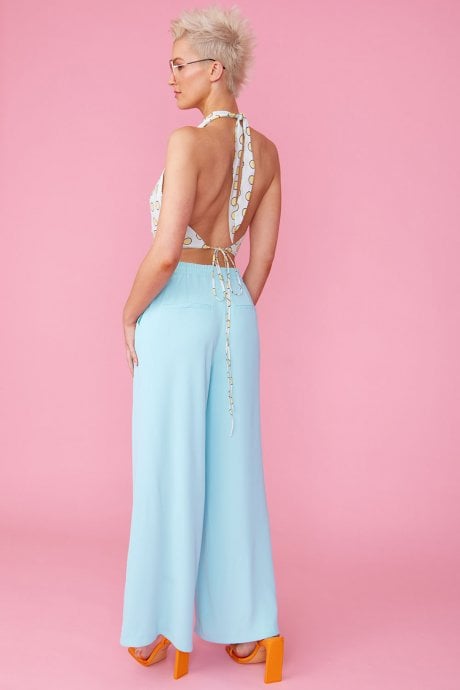 JAYLEY Sustainable Rose Petal Polka Dot Top