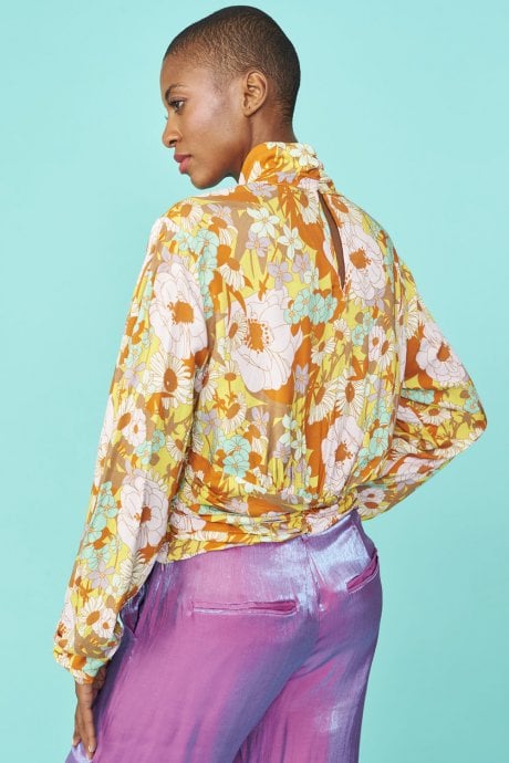 JAYLEY Sustainable Rose Petal Top