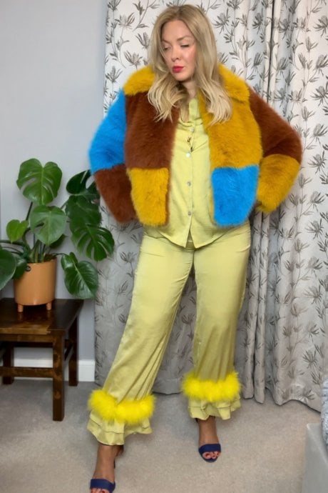 JAYLEY The Beckie Bamboo Check Jacket