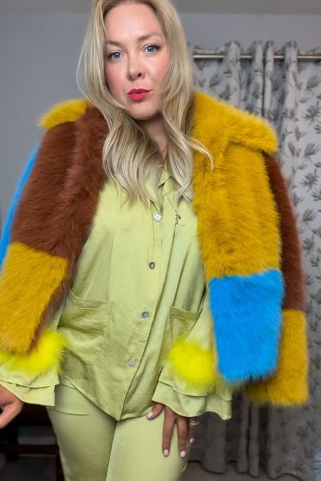 JAYLEY The Beckie Bamboo Check Jacket