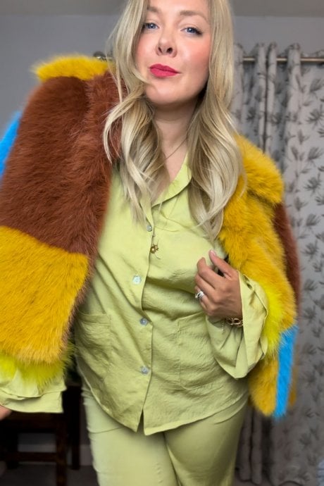 JAYLEY The Beckie Bamboo Check Jacket