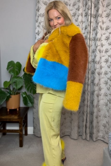 JAYLEY The Beckie Bamboo Check Jacket