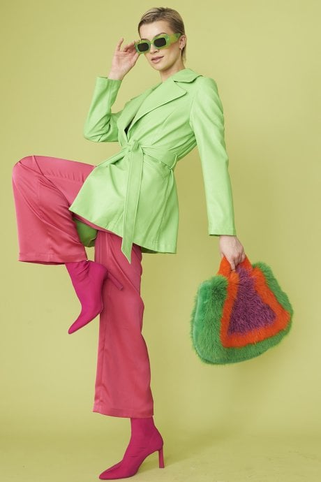 JAYLEY The Limelight Short Jacket with Belt