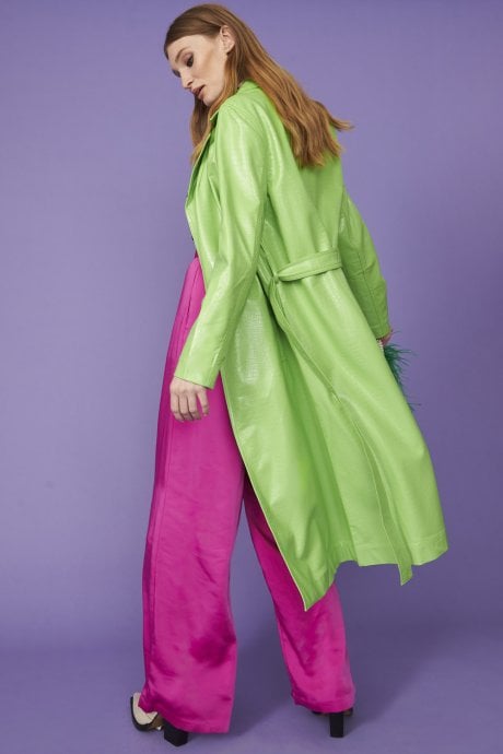 JAYLEY The Limelight Trench Coat With Belt