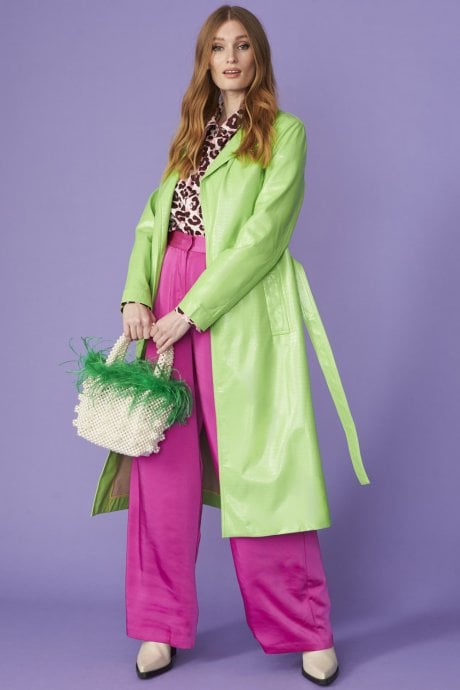 JAYLEY The Limelight Trench Coat With Belt