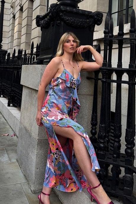 JAYLEY Toni Floral Slip Dress