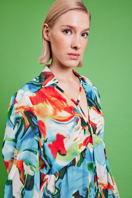 JAYLEY Tuscany Collection Floral Mini Dress