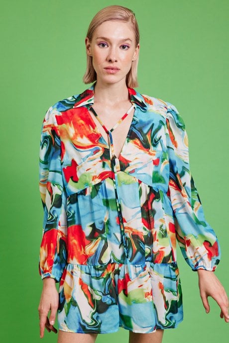 JAYLEY Tuscany Collection Floral Mini Dress