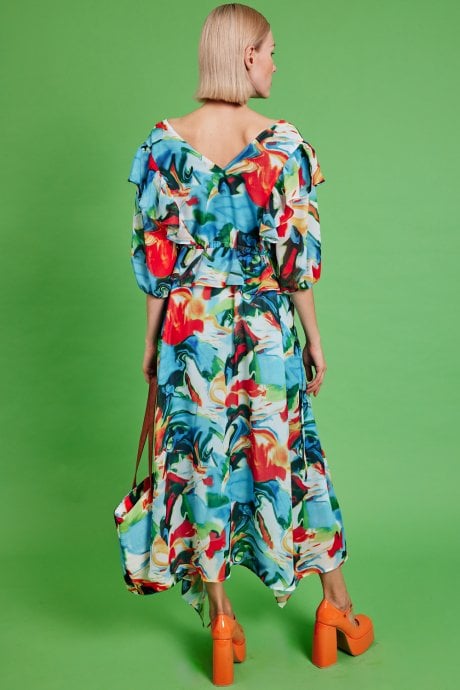 JAYLEY Tuscany Floral Maxi Dress