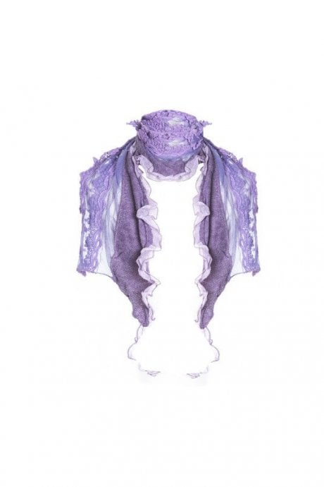 JAYLEY Vintage Lace Knit Scarf