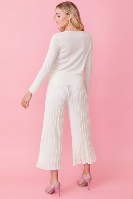 JAYLEY White Cashmere Blend Cardigan