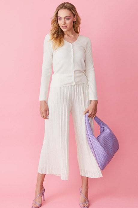 JAYLEY White Cashmere Blend Cardigan
