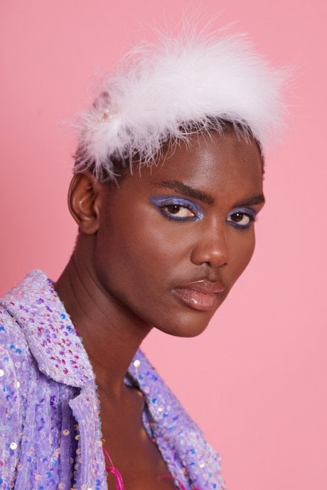 JAYLEY White Feather Headband