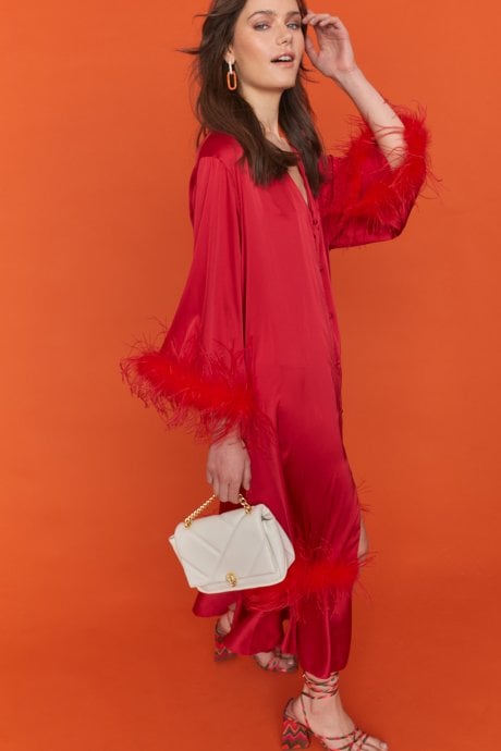 JAYLEY White Lulu Quilted Bag With Gold Chain And Snake Head Detail Eco Leather