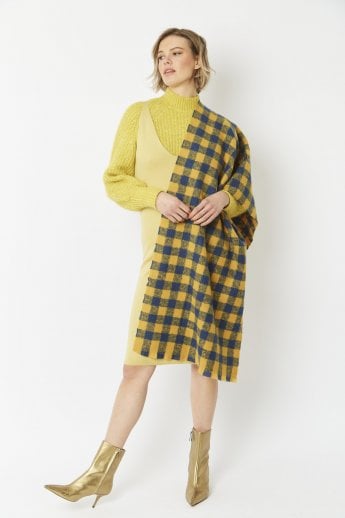 JAYLEY Yellow Cashmere Blend Wrap