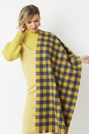 JAYLEY Yellow Cashmere Blend Wrap